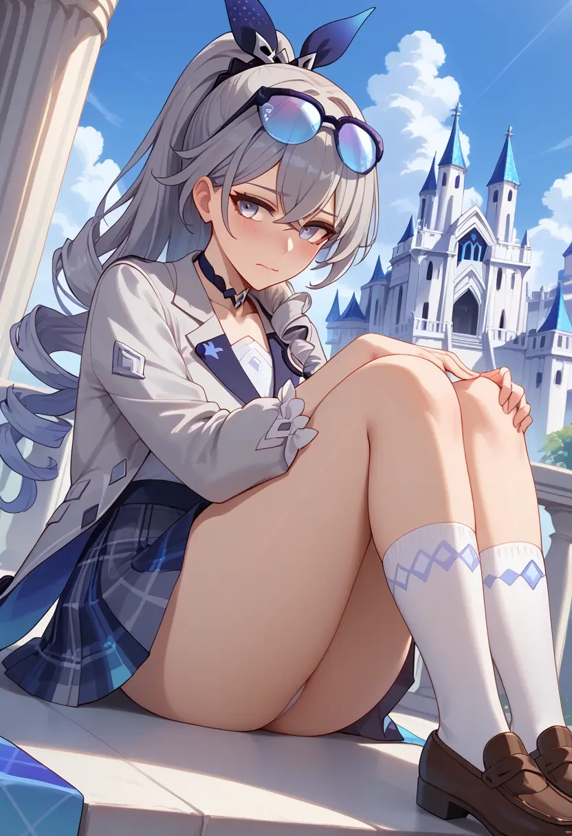 star rail,silver wolf,spring,student uniform,blazer  - 